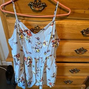 A cute little blue spaghetti strap dress